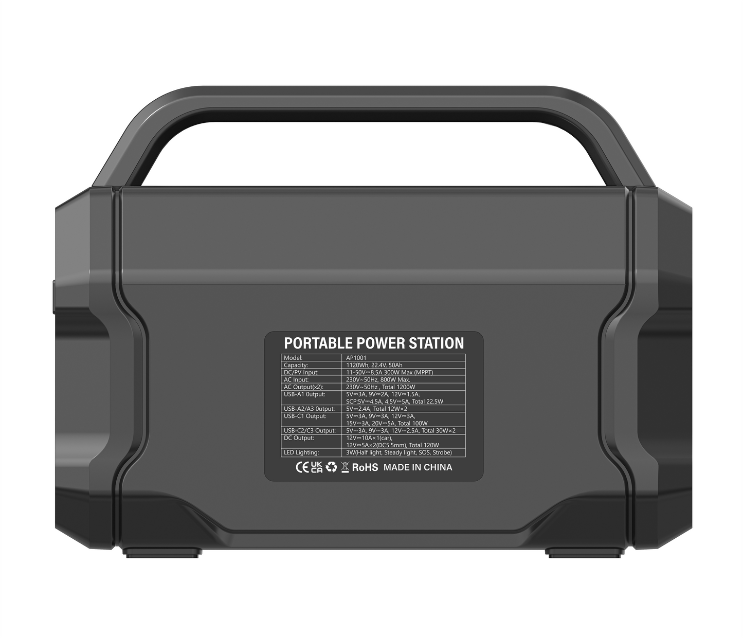 Ares Power Minoa Portable Power Station 1200W, 1120.0Wh